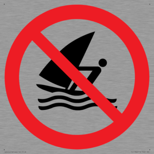 Prohibition: No windsurfing